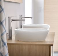 Duravit A.1 Einhebel-Waschtischmischer XL mit Zugstangen-Ablaufgarnitur, chrom A11040001010