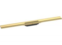 Hansgrohe RainDrain Flex Fertigset Duschrinne 90cm, kürzbar , zur Wandmontage, polished gold optic 56052990