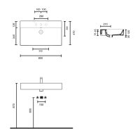 Vorschau: Catalano New Premium 80 Waschtisch 80x47cm, weiß CATAglaze+ 80VPN