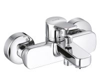 Kludi Pure&Easy Wannenfüll- und Brause-Einhandmischer, chrom 376810565