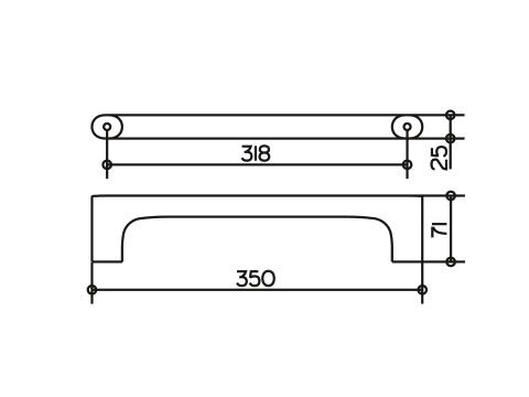 Keuco Edition 400 Haltegriff 35cm