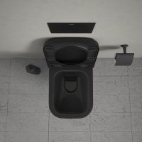 Vorschau: Duravit Happy D.2 WC-Sitz mit Absenkautomatik, abnehmbar, anthrazit matt