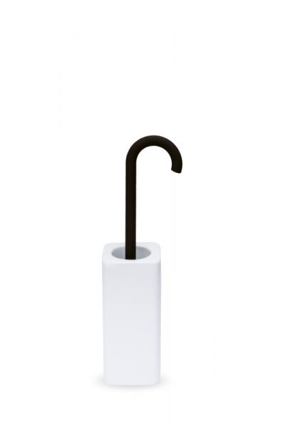 lineabeta BASTON WC-Bürstengarnitur, bodenstehnd, schwarz/weiß