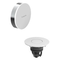 hansgrohe Flexaplus Fertigset Ablauf- und Überlaufgarnitur, chrom/weiß hochglanz 58187000