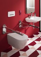 Vorschau: Villeroy&Boch ViCare Klappgriff mit Easy-Click-Aushängmechanismus, chrom 92174261