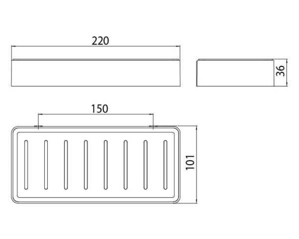 emco loft Schwammkorb mit herausnehmbarem Einsatz, chrom/schwarz