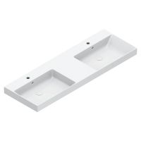 Catalano Zero 150 Doppelwaschtisch 150x50cm, weiß CATAglaze+ 0121522001