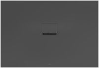 Villeroy&Boch Squaro Infinity Quaryl®-Duschwanne, flächenbündiger Einbau, 130x90cm, anthracite UDQ1390SQI2IV-1S