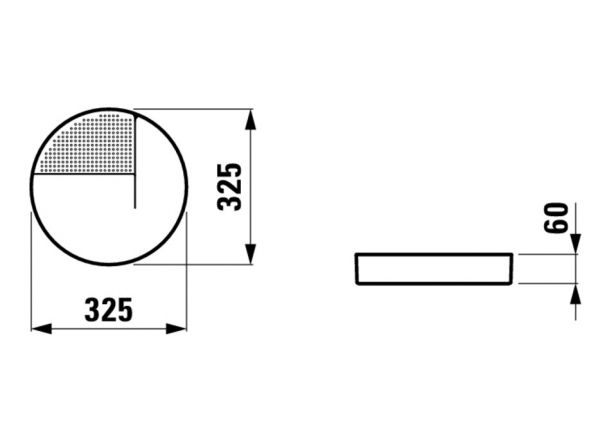 Laufen VAL Aufbewahrungsschale rund Ø32,5cm weiß_1