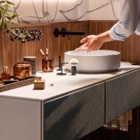 Vorschau: hansgrohe Xuniva Evo S Aufsatzwaschtisch rund Ø40cm mit Ablaufventil