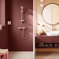 Vorschau: Grohe Rainshower SmartActive Brausestange 60cm, warm sunset gebürstet