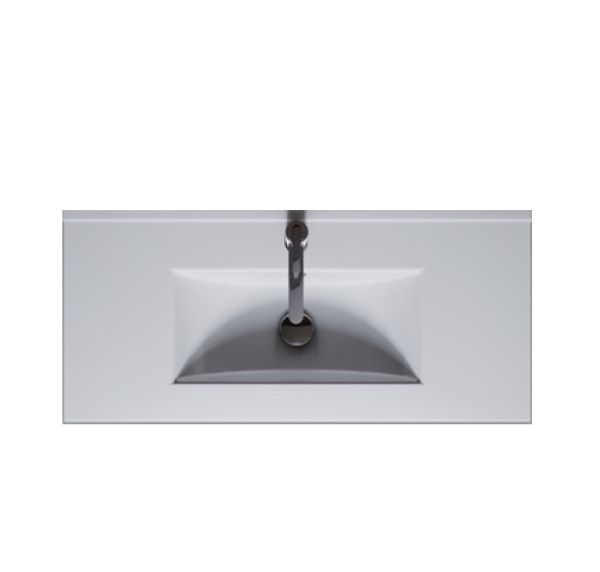 RIHO Porto Slim Waschtisch mit Unterschrank 80x36cm & LED-Spiegel