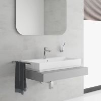 Vorschau: Grohe Lineare Waschtischarmatur S-Size, Push-open Ablaufgarnitur, chrom 23106001