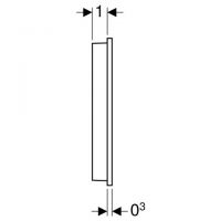 Vorschau: Geberit Wandbedienpanel berührungslos, für Geberit AquaClean, weiß