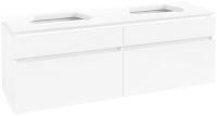 Vorschau: Villeroy&Boch Legato Waschtischunterschrank 160x50cm für Aufsatzwaschtisch, 4 Auszüge, glossy white, B76800DH
