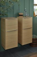 Villeroy&Boch Subway 3.0 Seitenschrank mit 1 Tür und 1 Auszug nordic oak aluminium glänzend C59400VJ3