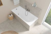 Vorschau: Duravit D-Neo Einbau-Badewanne rechteckig, Ablauf Fußende 180x80cm, weiß