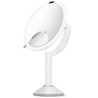 Vorschau: simplehuman Stand-Sensorkosmetikspiegel Ø20cm trio mit Touch-Helligkeitsregelung