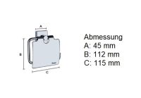 Vorschau: Smedbo House Toilettenpapierhalter mit Deckel, chrom