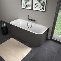 Vorschau: Duravit Happy D.2 Plus Vorwand-Badewanne rechteckig 180x80cm, weiß/graphit