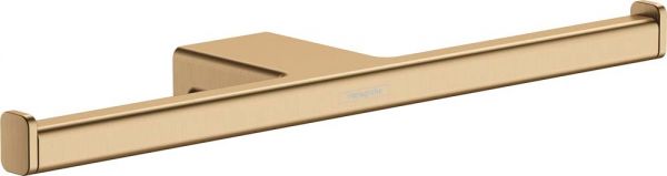 Hansgrohe AddStoris Doppelpapierrollenhalter, brushed bronze