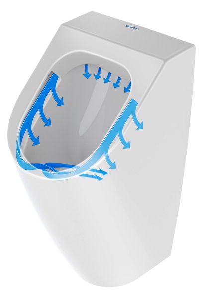 Duravit ME by Starck Urinal, rimless für Deckel, Zulauf hinten-Copy