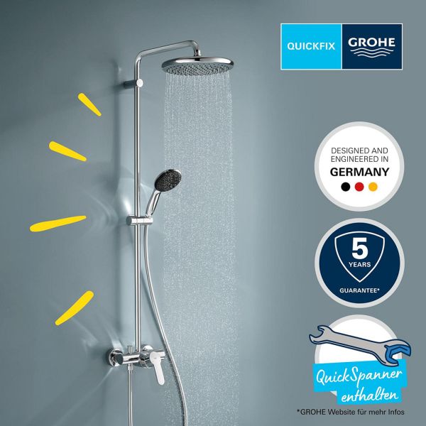Grohe Vitalio Start 250 Duschsystem mit Einhandmischer chrom 26679001