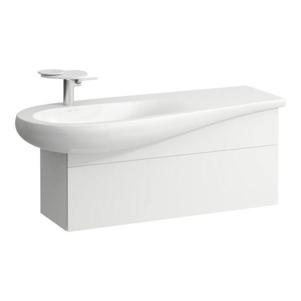 Laufen IL BAGNO ALESSI ONE Waschtischunterbau 1200, 1 Schublade, Siphonausschnitt links