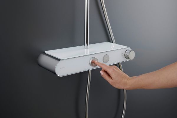 Duravit Shower System/Duschsystem MinusFlow mit Brausethermostat, chrom