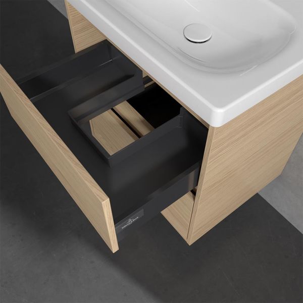 Villeroy&Boch Skyla Waschtischunterschrank C79400 57cm, 2 Auszüge