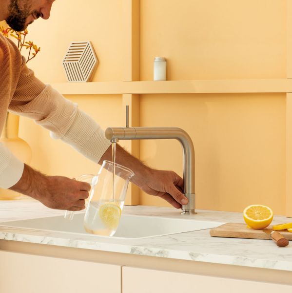Quooker Front Kochendwasser-Küchenarmatur edelstahl 3FRONTRVS