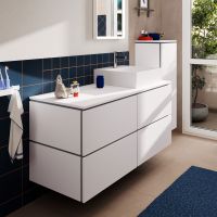 Vorschau: hansgrohe Xilesa E Konsole 137,5x55cm für Aufsatzwaschtisch rechts