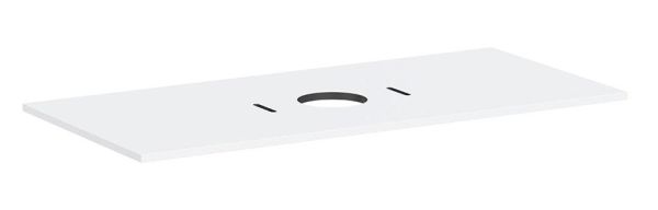 hansgrohe Xilesa E Konsole 118x55cm für Aufsatzwaschtisch mittig ohne Hahnloch weiß matt 54277700