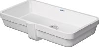 Duravit Vero Air Unterbauwaschtisch 63,5x34,5cm, ohne Hahnloch, mit Überlauf, WonderGliss, weiß 03846000001