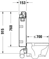 Vorschau: Duravit DuraSystem Installationselement Nasseinbau für WC