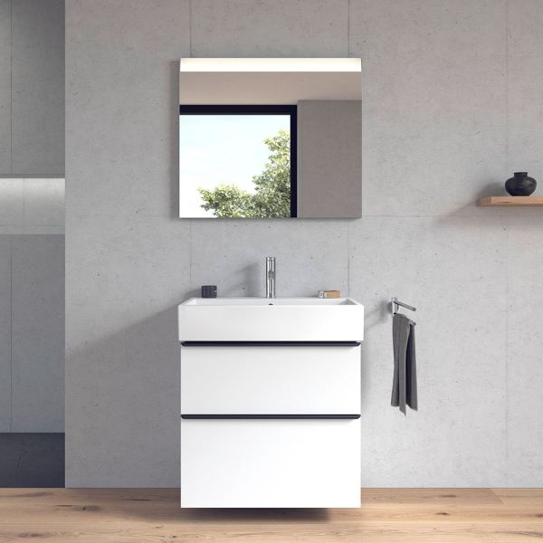 Duravit Vero Air Waschtisch rechteckig 70x47cm, mit 1 Hahnloch und Überlauf, weiß 2350700000