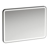 Laufen Base 2.0 Spiegel 100x70cm mit umlaufender LED-Beleuchtung, schwarz matt 