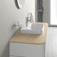 Vorschau: Duravit Happy D.2 Plus Aufsatzbecken 50x40 WonderGliss weiss 23605000001