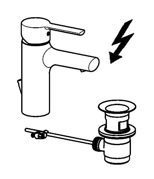 Hansa Hansaronda Waschtisch-Einhand-Einlochbatterie, Niederdruck, chrom