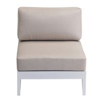 Vorschau: KETTLER OCEAN SKID PLATFORM Mittelteil Sunbrella®, weiß matt linen chalk 0105939-5220