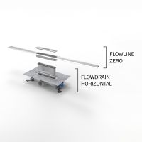 Vorschau: Kaldewei Flow Duschrinne 90cm inkl. FlowDrain Standardinstallation, kürzbar