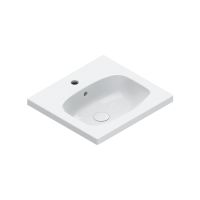 Catalano Alvea Waschtisch 50x46cm, weiß CataGlaze+ 1 Hahnloch 0620501001