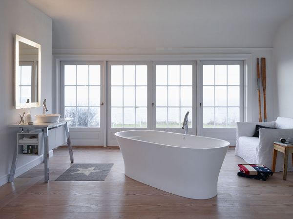 Duravit Cape Cod freistehende Badewanne oval 185,5x88,5cm, Mineralguss, weiß 700330000000000