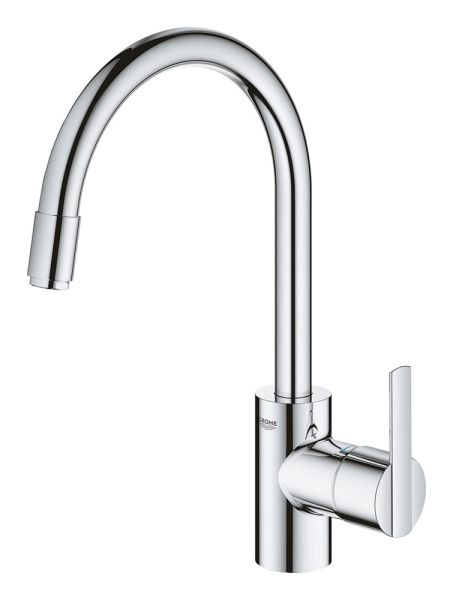 Grohe Feel Einhand-Spültischbatterie mit Spülbrause & QuickMount, chrom