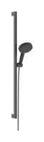 hansgrohe Raindance Alive Select S Duschset 125 Stange 90cm brushed black chrome 24601340