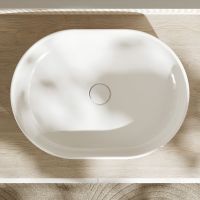 Hansgrohe Xuniva U Aufsatz-Waschtisch oval 55x40cm ohne Hahnloch, ohneÜberlauf, weiß 60166450