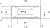 Vorschau: Duravit DuraSquare Einbau-Badewanne rechteckig 180x80cm, weiß