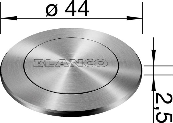 Blanco Advanced PushControl für InFino® Ablaufsystem, edelstahl