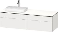 Vorschau: Duravit L-Cube Waschtischunterschrank 162x55cm mit 4 Schubladen für Aufsatzbecken links oder rechts weiß matt