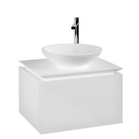 Vorschau: Villeroy&Boch Legato Waschtischunterschrank 60x50cm für Aufsatzwaschtisch, 1 Auszug glossy white B56700DH